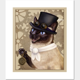 Steampunk Siamese Posters and Art